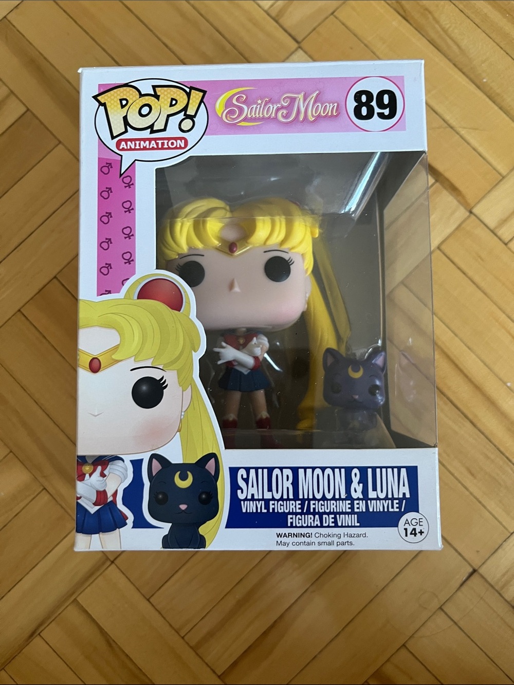 Funko Sailor Moon & Luna Vinyl Figure - Pink, Yellow, Black